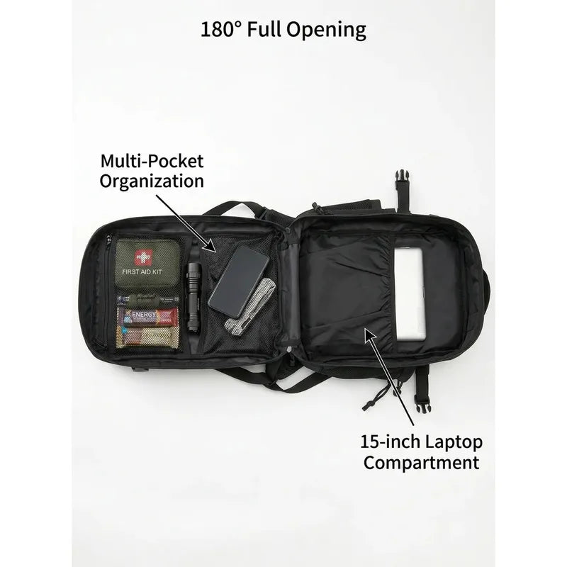 26L Tactical Backpack Men Women Outdoor Survival Hiking Rucksack with Dual Cup Holders
