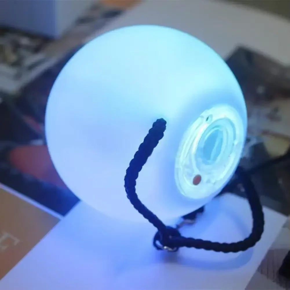 LED Poi Balls for Belly Dance & Stage Performance - Luminous Light Up Props, 7.4cm