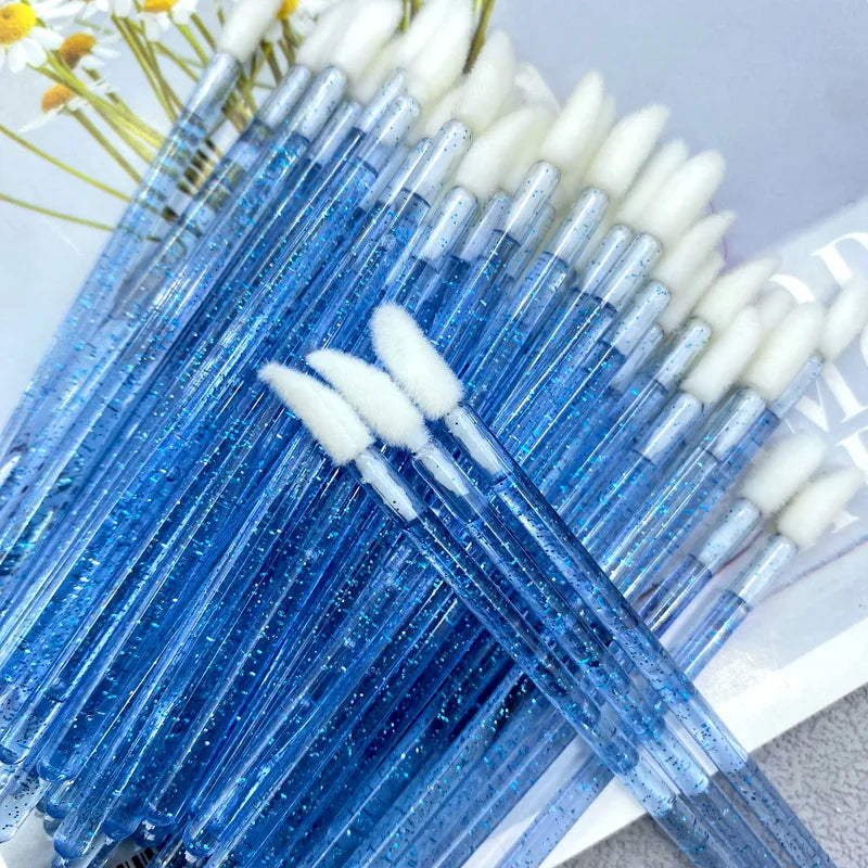 Colorful 500pcs Disposable Lip & Eyelash Makeup Brush Set with Applicators