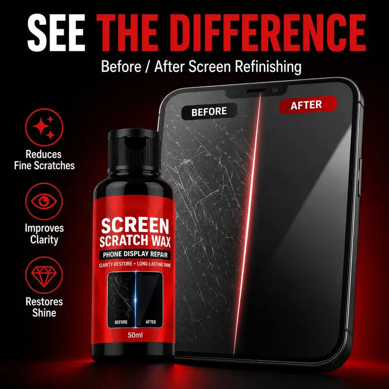 Screen Scratch Remover for Smartwatch, Phone & Monitor - Clear Restoration