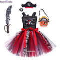 Girl Pirate Costume for Halloween Carnival Party Fancy Dress Cosplay 3-10 Years