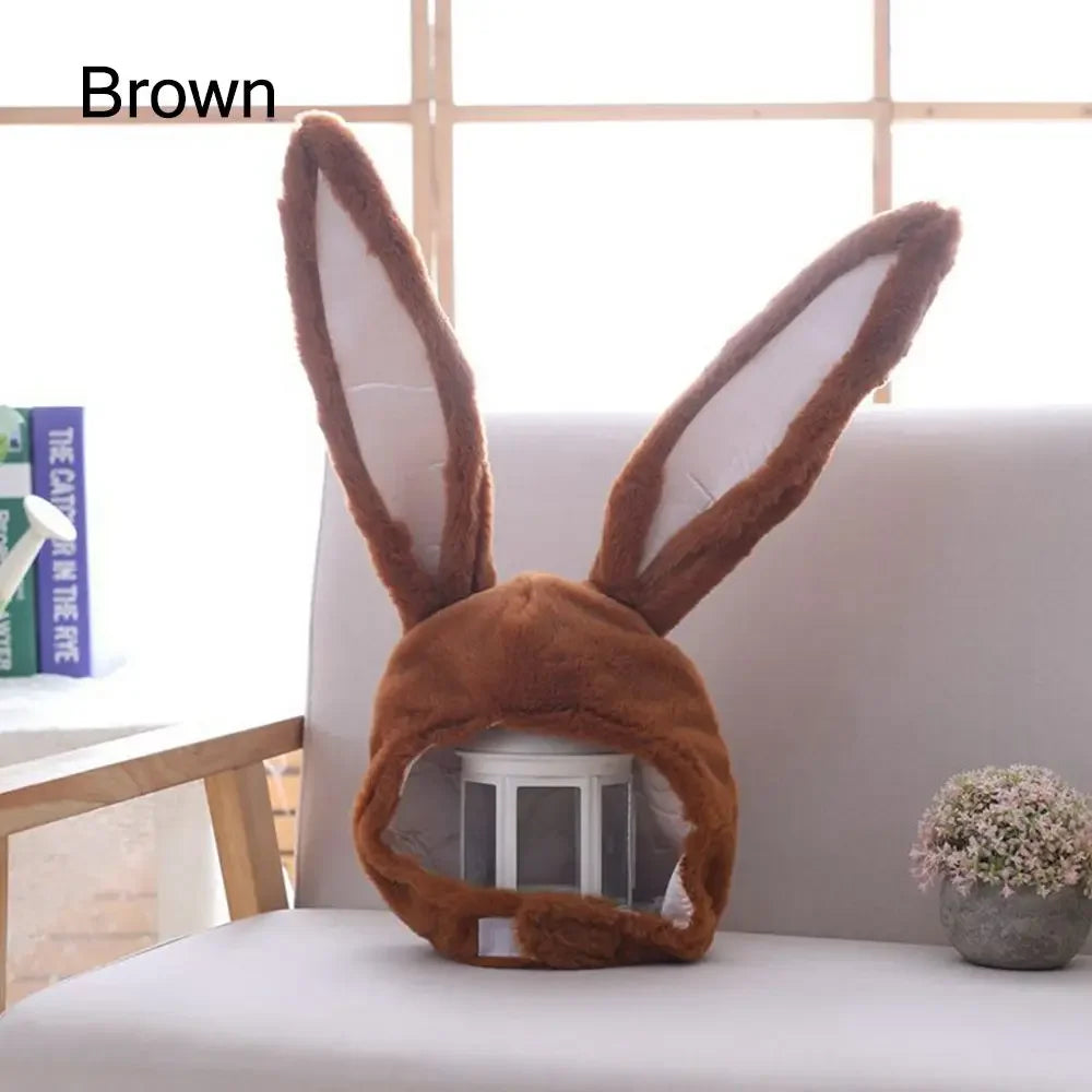 Funny Plush Bunny Ears Hat for Photography & Holiday Parties - Multiple Colors