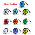 10PCS Anime Akatsuki Itachi Metal Rings Cosplay Accessory Action Figures Gift