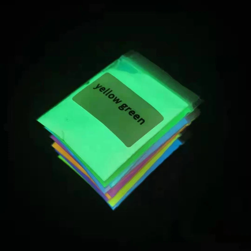 Glow in the Dark Pigment Powder for Nail Decoration Long-lasting Fluorescent Glitter