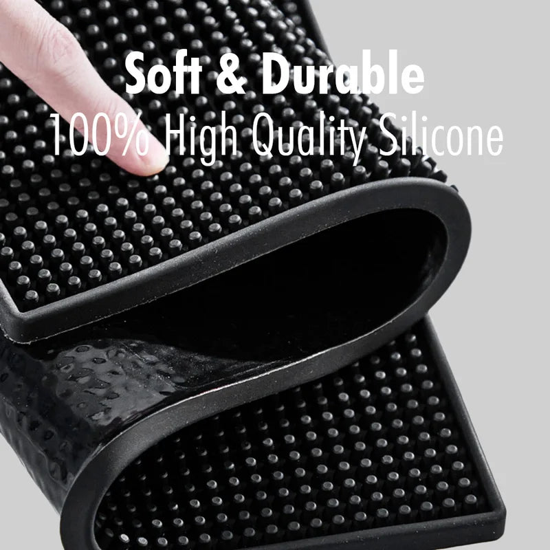 Rubber Anti-Slip Coffee Bar Mat Waterproof Heat-Resistant Drain Mat for Home Café