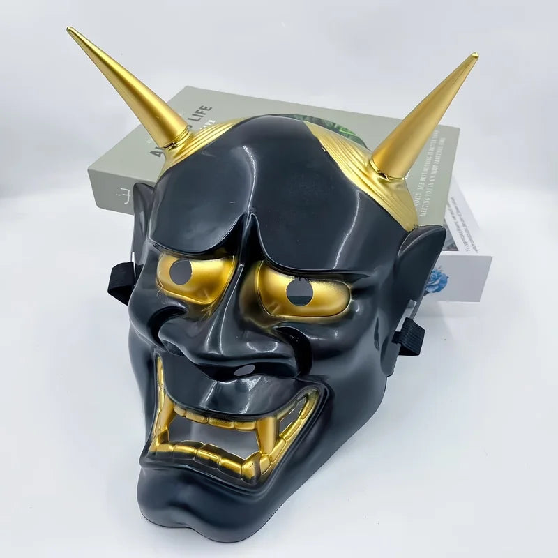 Japanese Oni Demon Mask Full Face Halloween Cosplay Party Costume Accessory