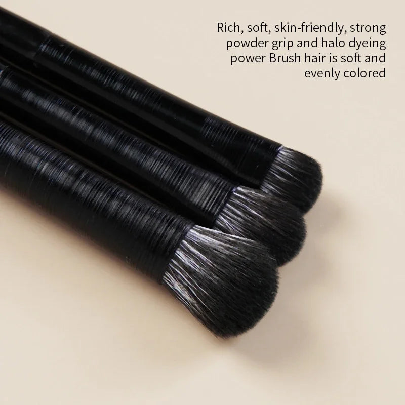 Natural Eye Makeup Brush Set with Eyeliner, Eyebrow, Blending & Detail Brushes
