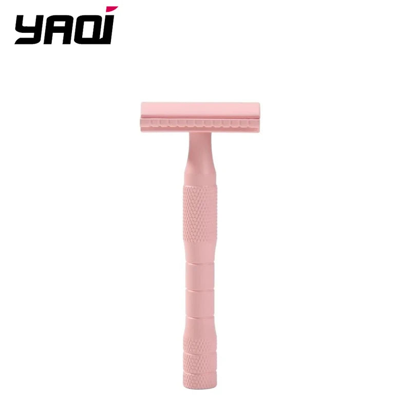 Pink Lady Safety Razor for Women & Men, Zinc Alloy Handle, Classic Shaving Tool