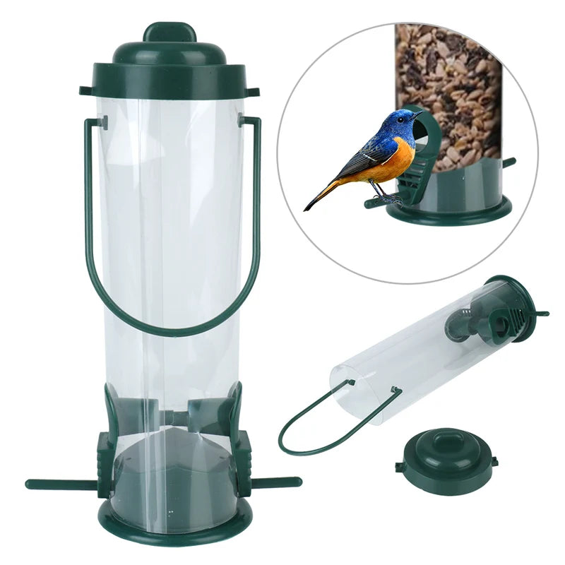 Outdoor Bird Feeder - Hanging Wild Bird Seed Feeder for Garden & Paddock