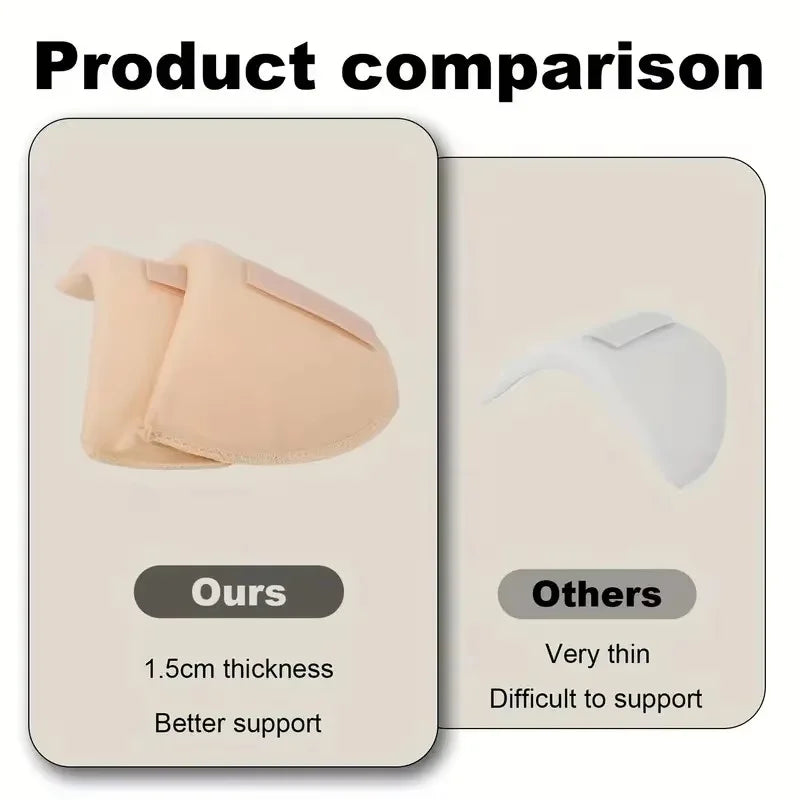 Unisex Thickened Breathable Sponge Shoulder Pads for Dresses Jackets Sewing Accessories