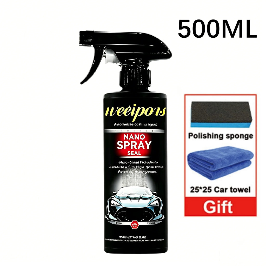 Car Coating Spray with Quick Effect & Scratch Protection - Vehicle Wax & Glass Cleaner