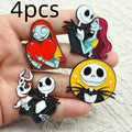 Halloween Horror Movie Enamel Pins for Bags & Jackets - 4 Pack