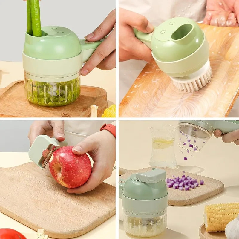 Electric Garlic Paste Maker with Gatling Shape Kitchen Food Processor