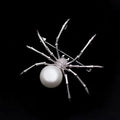 Unisex Creative Spider Brooch Pin - Exaggerated Metal Accessory for Parties and Festivals