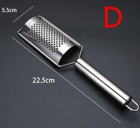 Multi-Purpose Stainless Steel Handheld Cheese Grater for Vegetables Fruits & More