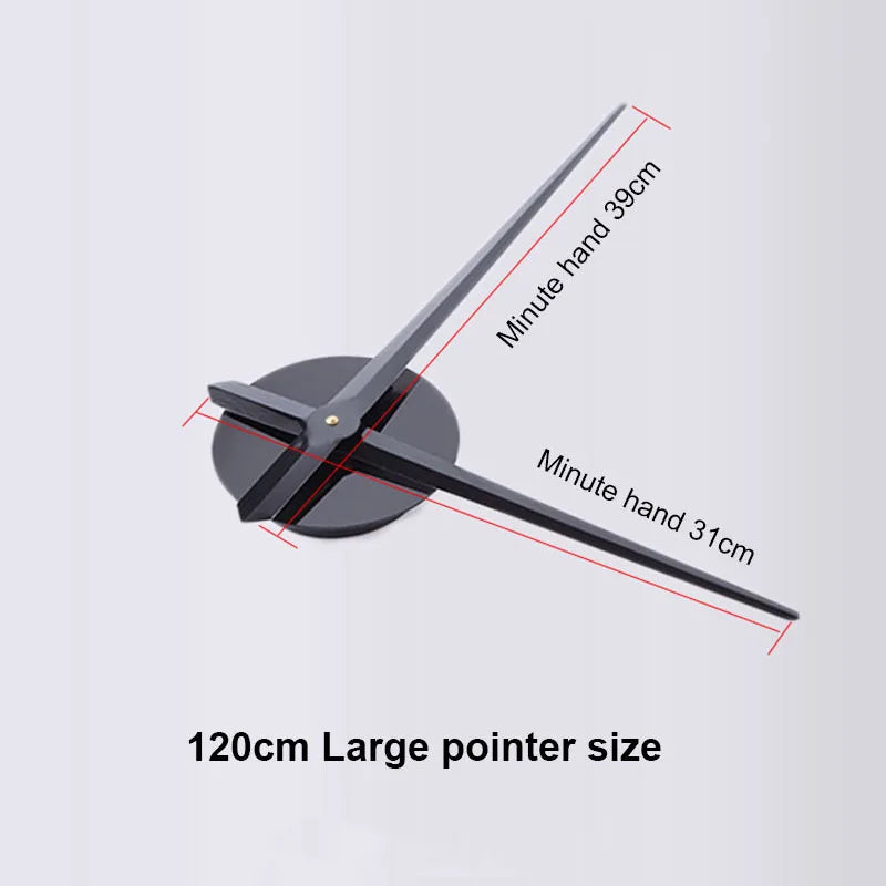Large DIY Wall Clock Poster - 3D Number Art for Living Room & Bedroom Decor