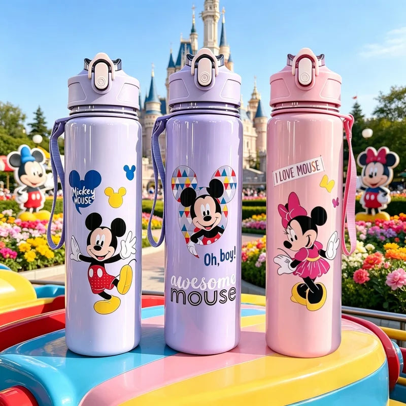 Large Capacity Cartoon Water Bottle - Reusable Leakproof Hydration Cup