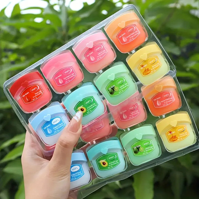 Fruit Flavor Lip Gloss Gift Set - Moisturizing Lipstick & Colorless Lipstick for Party & Daily Use