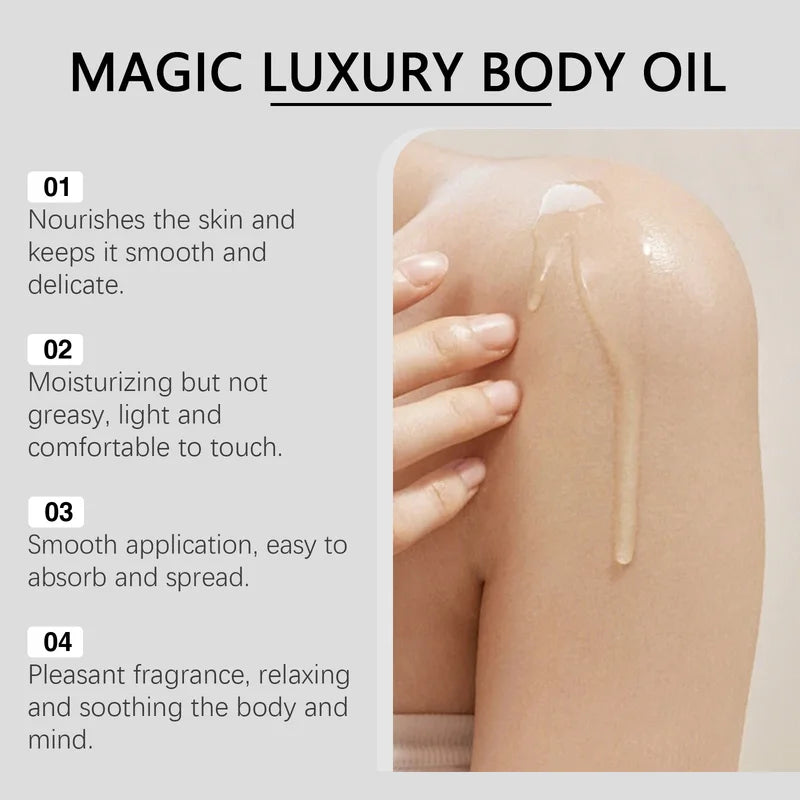 Firming Body Oil for Skin Tightening & Hydration - 100ml Moisturizing Massage Oil