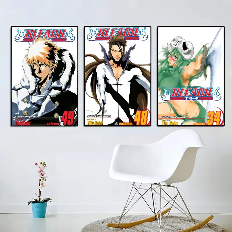 Anime Bleach Arrancar Arc Poster Wall Art - Modern Minimalist Room Decor
