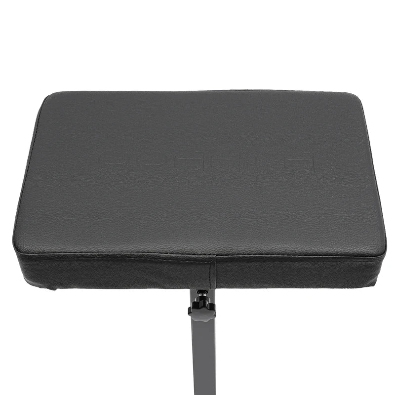 Adjustable Armrest Tattoo Stand with 340° Rotatable Sponge Panel, Stable & Height Adjustable 70-99cm, Black