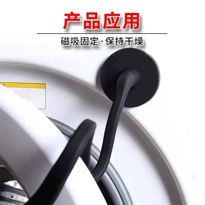 Magnetic Washing Machine Door Bracket - Strong Snake-Shaped Silicone Magnet