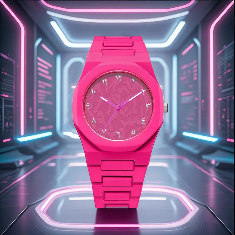 Unisex Middle Eastern Fashion Waterproof Stainless Steel Quartz Watch