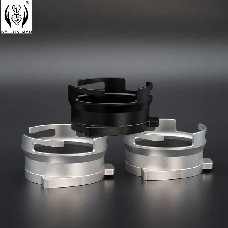 Rotatable Aluminum Alloy Coffee Garnish Ring for Espresso Portafilter