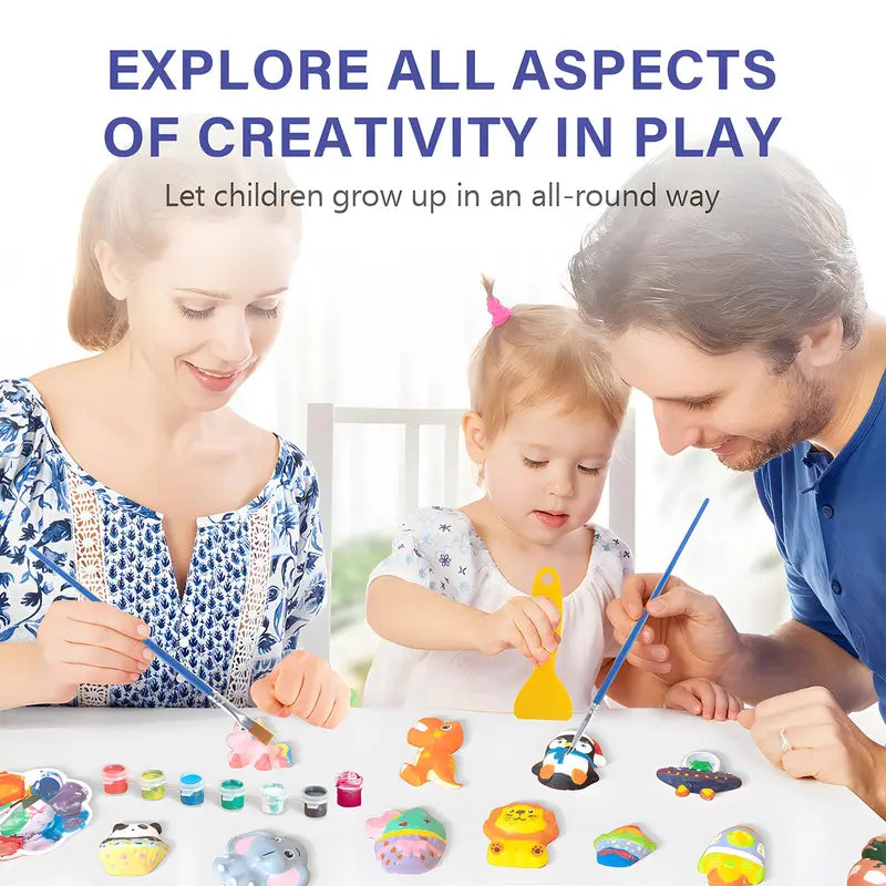 Kids Art and Crafts Painting Kit with Dinosaur Projects – Creative DIY Toy Set