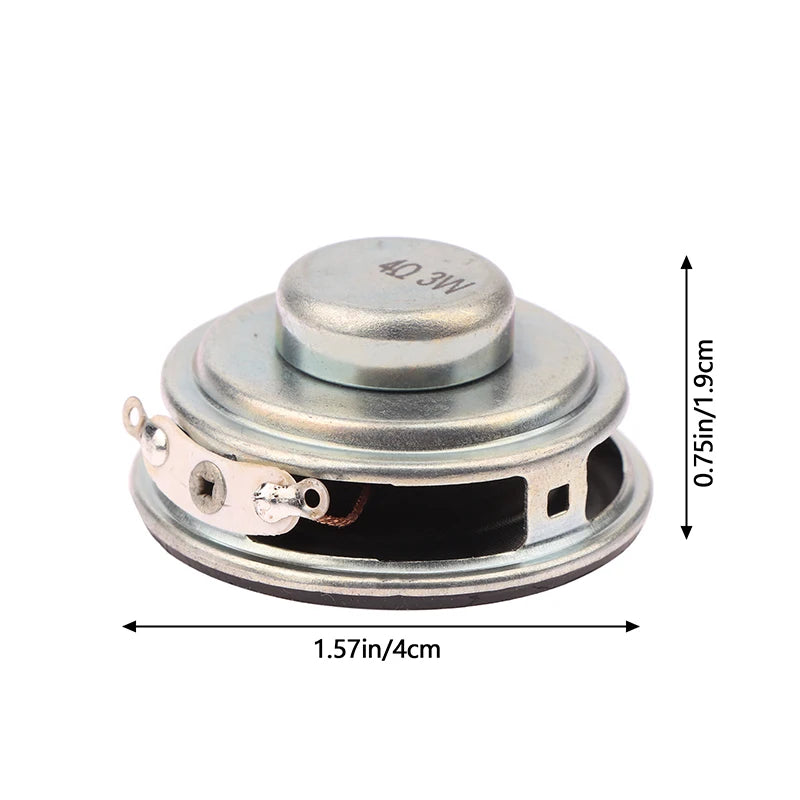 2-Pack 1.5 Inch 40MM Mini Portable Full Range Speakers for DIY Projects