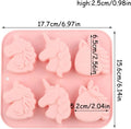 Silicone Unicorn Head Chocolate Mold - 6 Cavities for Candy & Cake Decoration