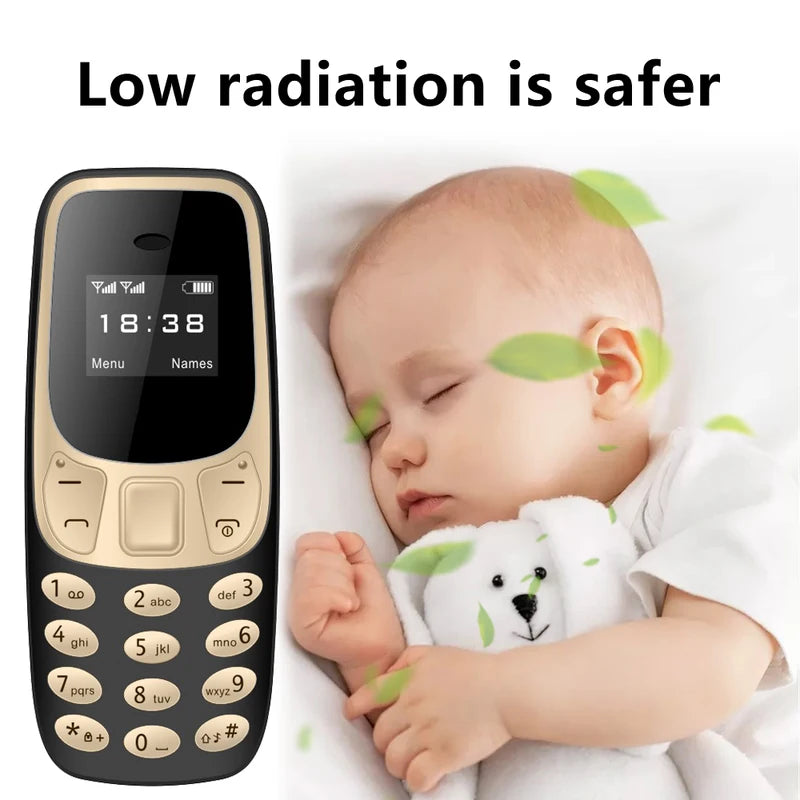 Mini Bluetooth Phone with Call Recording, Dual SIM GSM Unlocked, Low Radiation