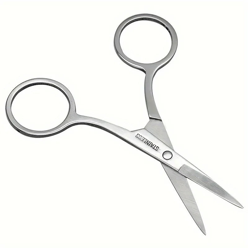 Multi-Function Nail Art & Facial Hair Scissor Set - Manicure, Eyebrow & Eyelash Trimmer