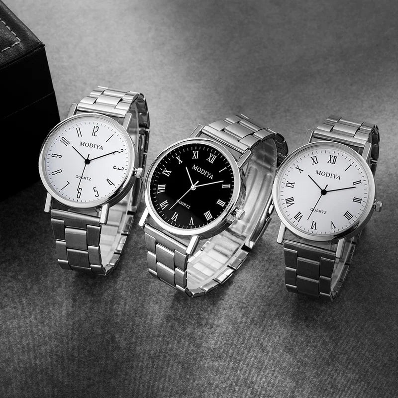Men's Casual Quartz Watch with Alloy Band - Multiple Color Options