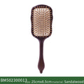 Detangling Wooden Hair Brush for Women - Wide Tooth Paddle Comb with Custom Name