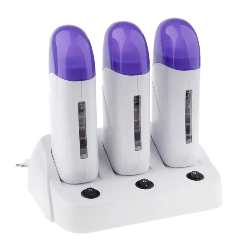 3-in-1 Wax Heater & Depilatory Machine with Refillable Cartridges - Skin Care