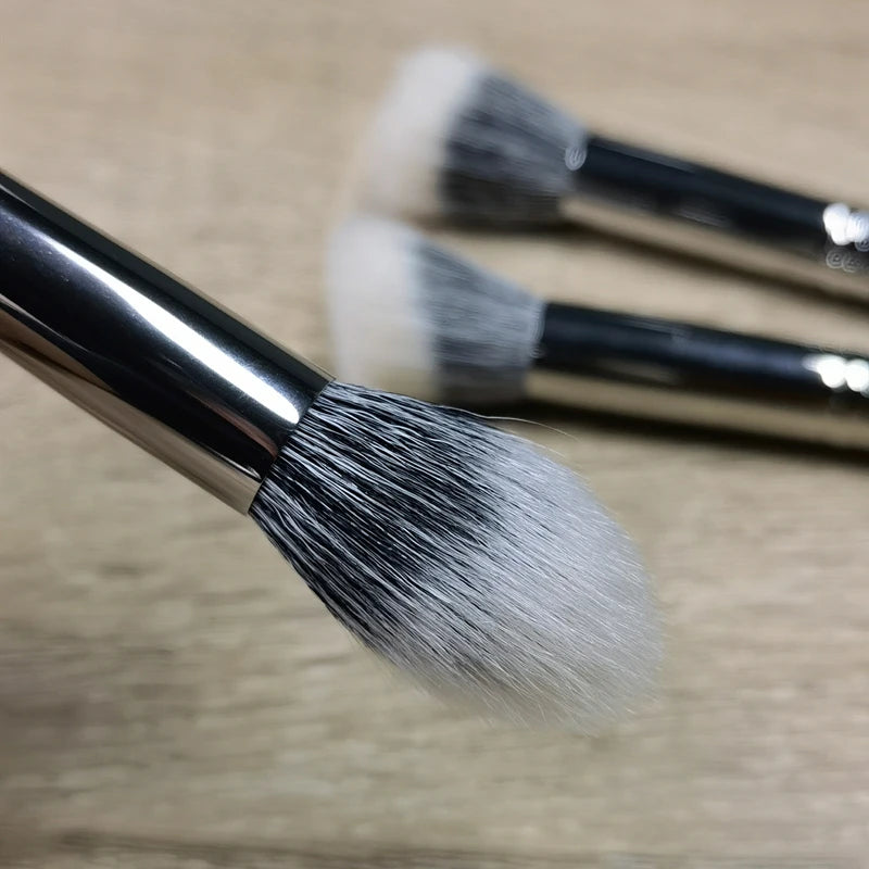 Stippling Highlight Makeup Brushes Set with Goat Hair for Blush & Foundation - Multifunctional Beauty Tools