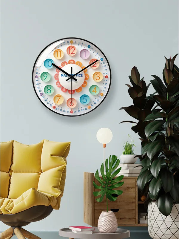 10-Inch Cute Wall Clock for Living Room & Children's Room - Silent Home Decor