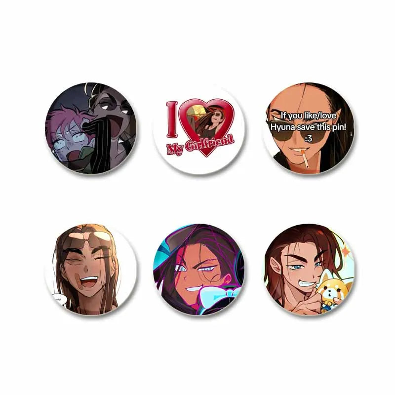 Anime Character Badge Pins Enamel Brooches for Backpack Clothes Accessories