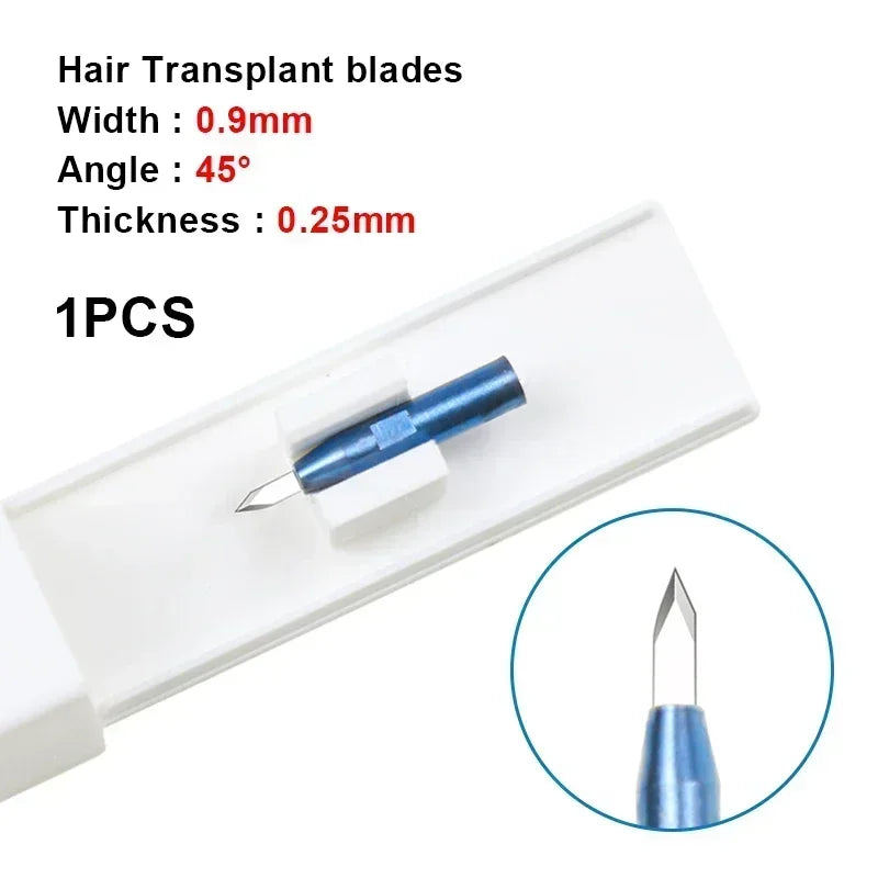 Hair Transplant Implanter Pen with Sapphire Blade - Follicle & Eyebrow Planting Tool