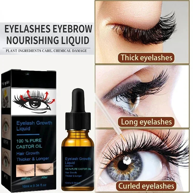 Eyelash Growth Serum for Longer, Thicker, Voluminous Lashes - 10ml