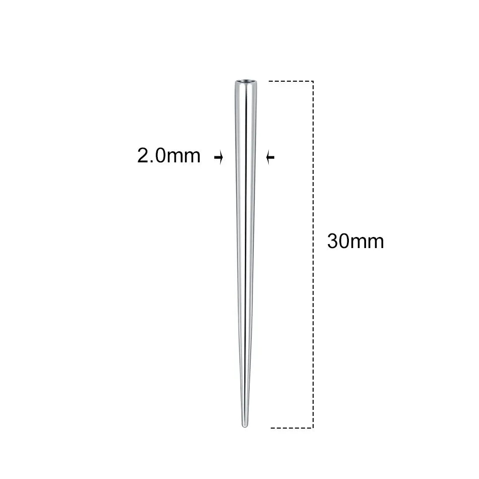 10pcs Stainless Steel Piercing Guide Rods for Jewelry Stretching & Threaded Piercings