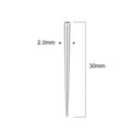 10pcs Stainless Steel Piercing Guide Rods for Jewelry Stretching & Threaded Piercings