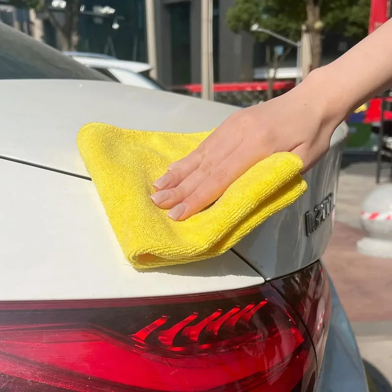 Microfiber Cleaning Cloths Pack - Multi-Purpose Reusable Soft Towels for Car, Home, Kitchen