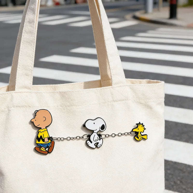 Snoopy Enamel Badge Pins Set - Cartoon Brooch for Backpack & Clothes