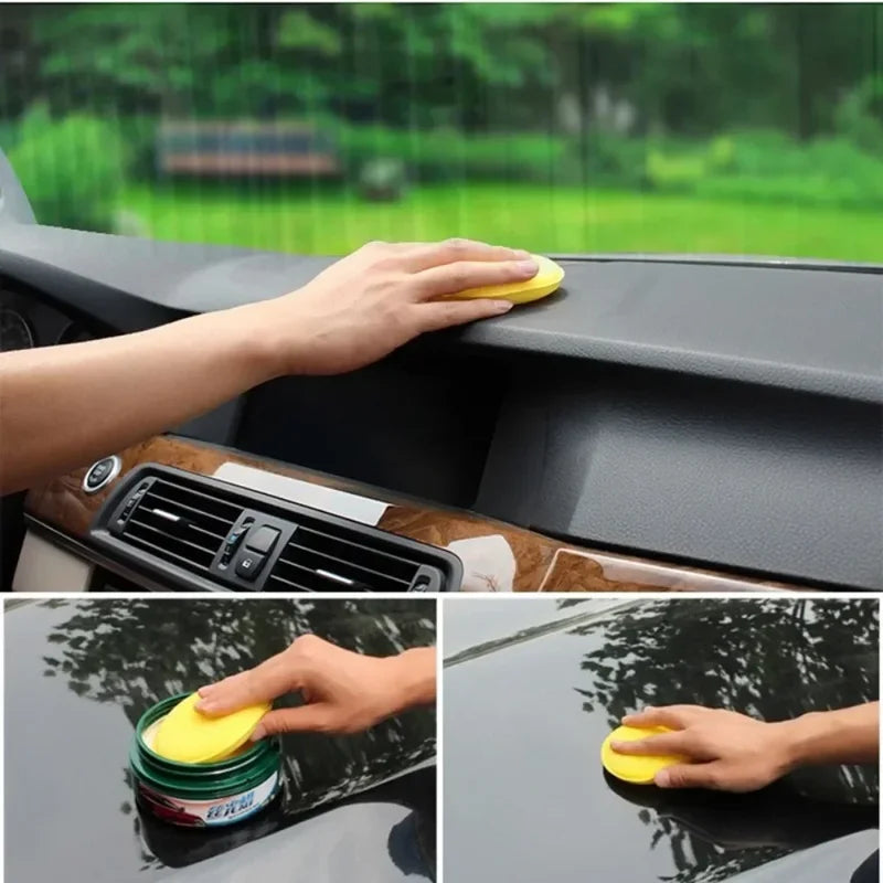 Car Waxing Foam Polish Sponges Set for Detailing & Cleaning