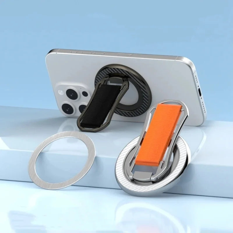Magnetic Foldable Phone Stand Holder for iPhone - Rotatable Desk Buckle
