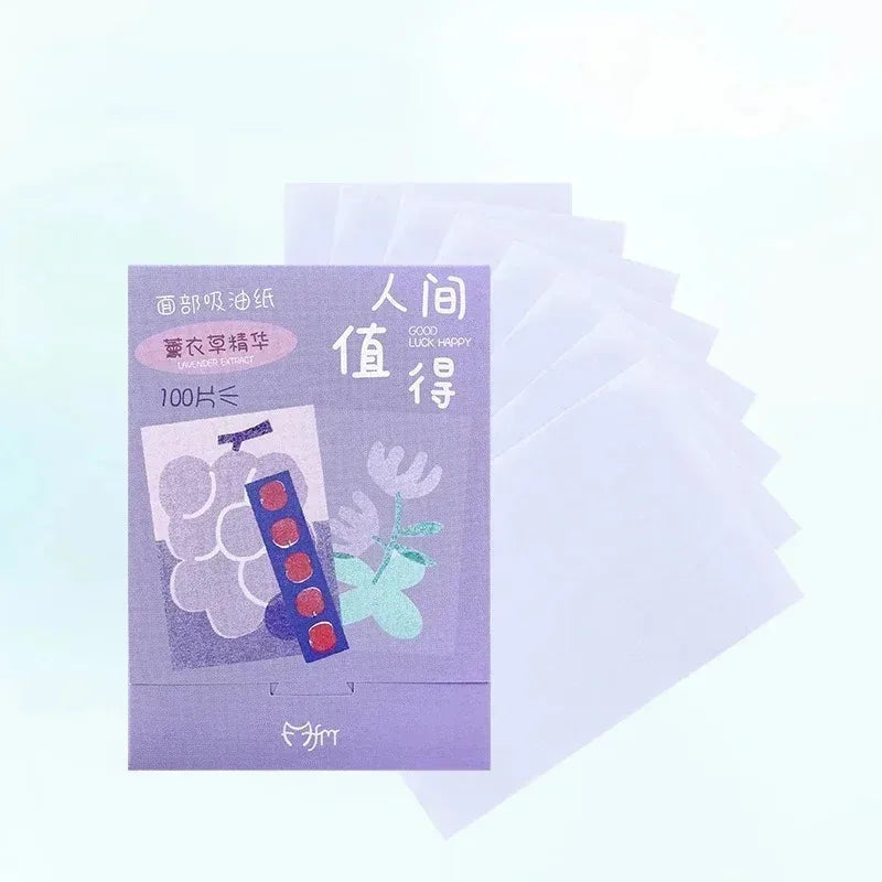 Facial Oil Blotting Papers 100-500 Sheets Matte Face Wipes Oil Control Makeup Tools