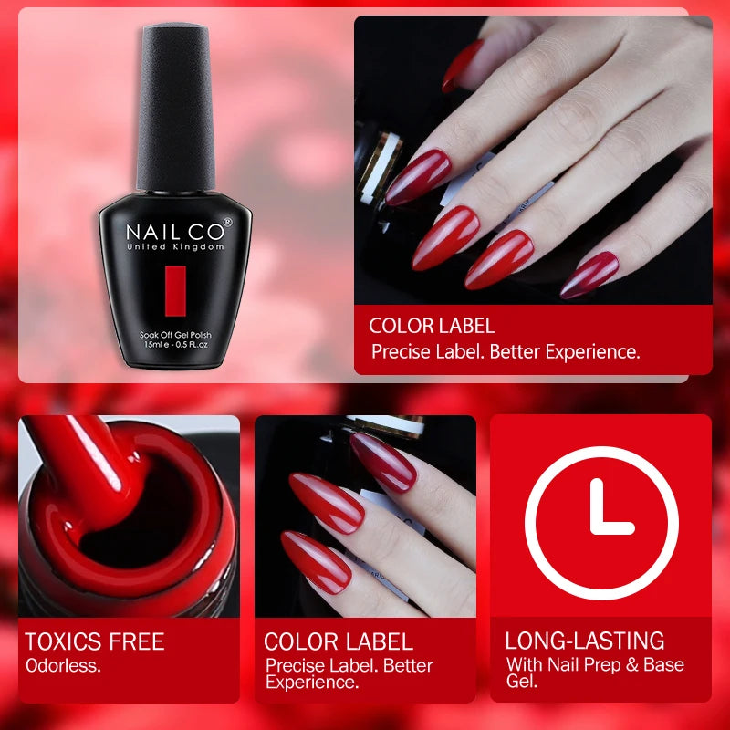 15ML Gel Nail Polish Set - Semi-Permanent UV Varnish for Manicure