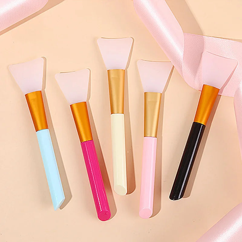 Silicone Facial Mask Brush Set - Gentle, Soft, Suitable for All Skin Types